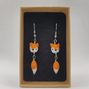 Paire de boucles d'oreilles Renards