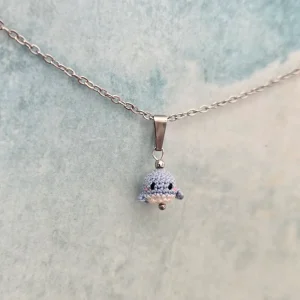 Collier baleine bleue