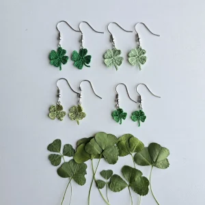 Boucles d'oreilles trèfles à quatre feuilles