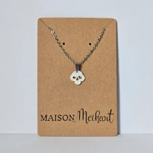 Collier Tête de mort phosphorescente
