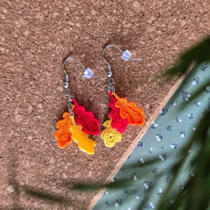 Boucles d'oreilles Feuilles de chêne
