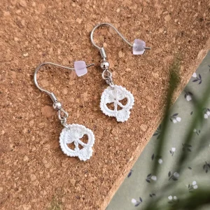 Boucles d'oreilles Tête de mort phosphorescentes